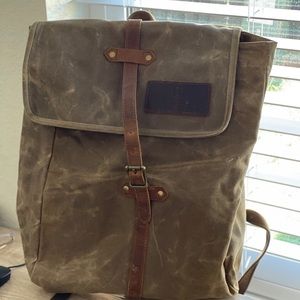 Leather back pack